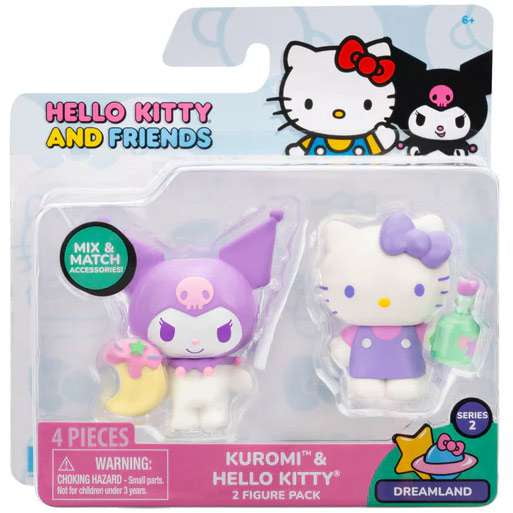 Sanrio Series 2 Dreamland Kuromi & Hello Kitty Mini Figure 2-Pack