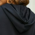 thumbnail image 6 of EFINNY Women's Zipper Cardigan Jacket Solid Color Hooded Sweatshirt with Pockets, 6 of 6