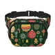 thumbnail image 1 of Fotbe Christmas Cangurera Cuadrada con Estampado de Doble Capa, Bolsa de Cintura Ajustable Mini para Hombres y Mujeres, 1 of 9