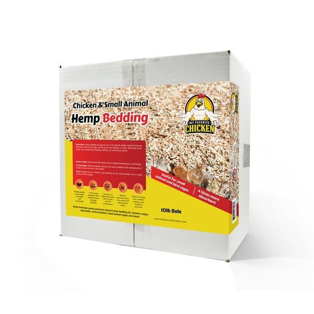 Hemp Bedding for Chicken Coop, Small Animal Litter for Guinea Pig
