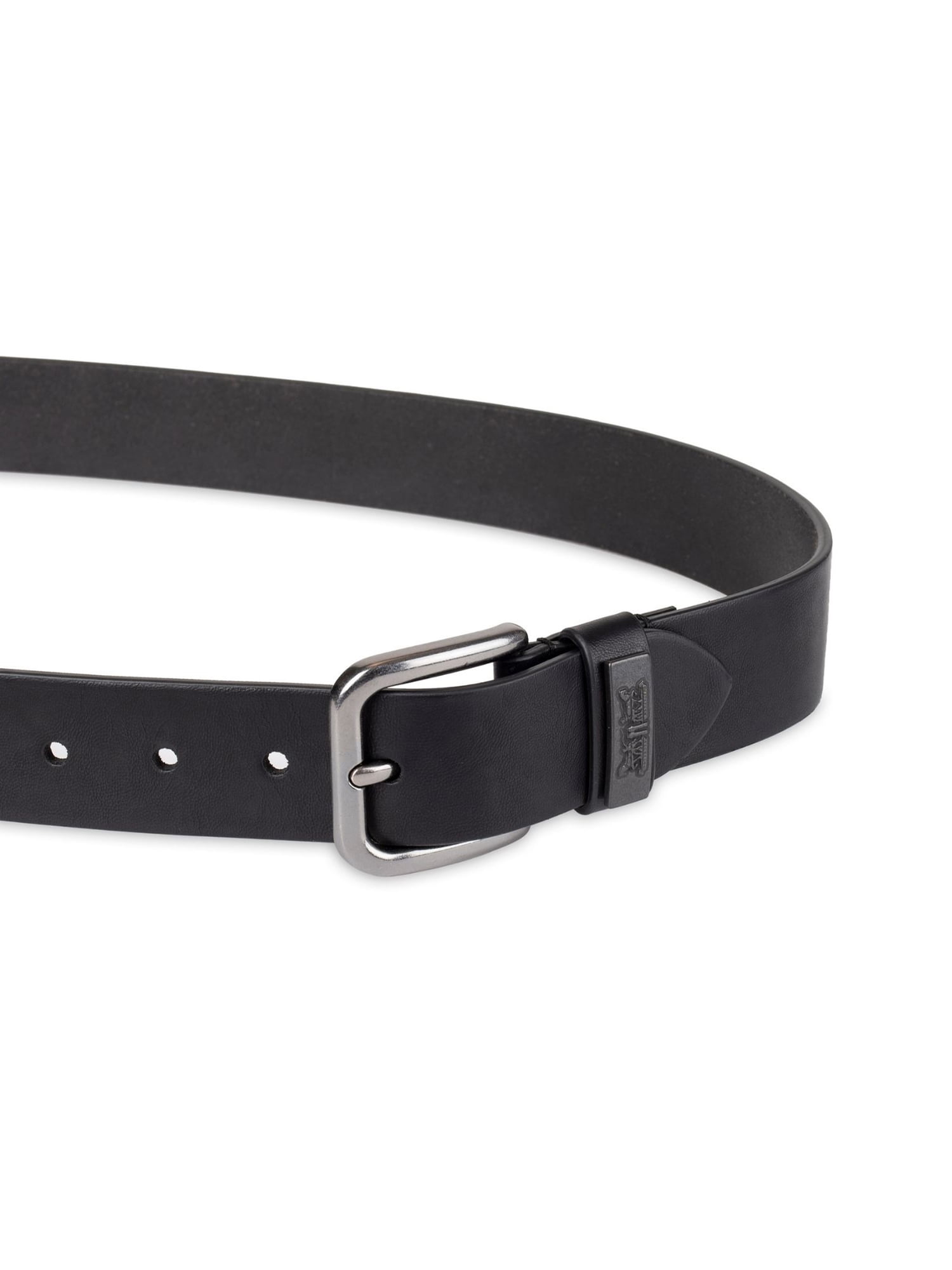 Levi‘s Herren & Unisex Washed Web Belt – Schwarzer Baumwollgürtel, Basic-Design