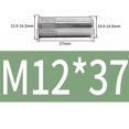 thumbnail image 2 of 10 Pieces SUS304 Countersink Head Rivet Nut Insert Rivnut Round Riveted Nuts with Knurling Sealed Insert Nutsert, 2 of 6