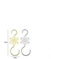 thumbnail image 2 of geerera 12Pcs Snowflake Ornament Hook Hangers, Christmas Tree Ornament S-Hook, Metal Wire S Hooks, 2 of 5