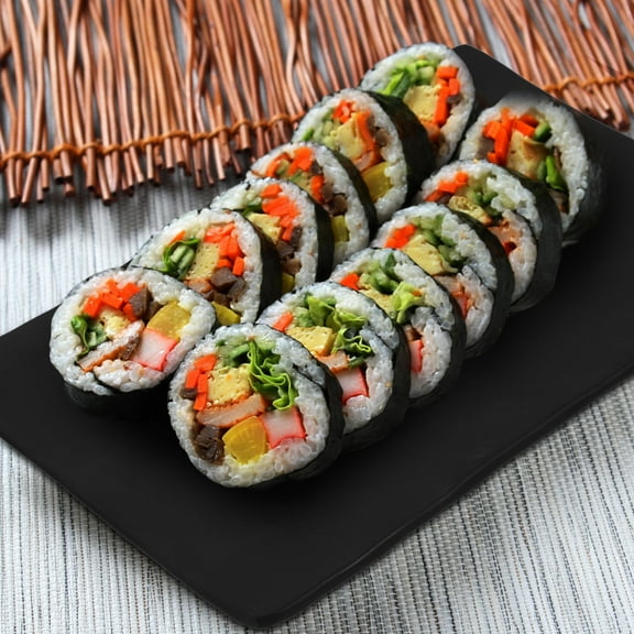 CATIEBYE Black Catiebye Japanese Sushi Platter Non Slip 1Pack