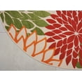 thumbnail image 5 of Nourison Tropical Oasis Indoor/Outdoor Modern Floral Green 7'10" x ROUND Area Rug, (8' Round), 5 of 7