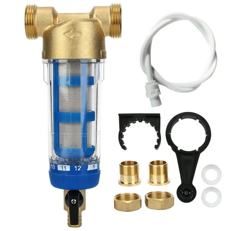 

2024 Reusable Spin Down Sediment Water Filter G1 MNPT G3/4 FNPT PreFilter Water Purifier Accessory