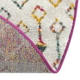 thumbnail image 4 of Unique Loom Tribal Trellis Collection Area Rug - Alami (7' 10" Round Ivory Multi/Ivory), 4 of 11