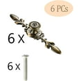 thumbnail image 3 of Bouton de Commode 6 Pcs Boutons de Porte Bouton de Tiroir Poignée de Meuble Vintage Poignées de Poignée de Commode Vintage avec Vis, 3 of 5
