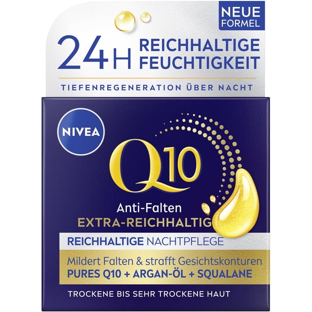 Crema de Noche Hidratante para la Piel NIVEA Q10 50 ml