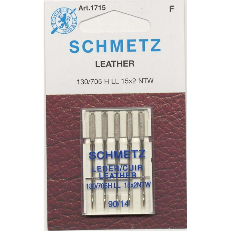 Schmetz Leather Sewing Machine Needles Size 90/14 Pack of 5 - Old Mill  Quilting