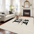 thumbnail image 2 of 8'x10' Area Rugs, Letter R Indoor Outdoor Area Rug for Living Room Bedroom, Monogram Words Washable Bathroom Rugs Kitchen Floor Carpet Mats Home Decor Aesthetic, 2 of 8