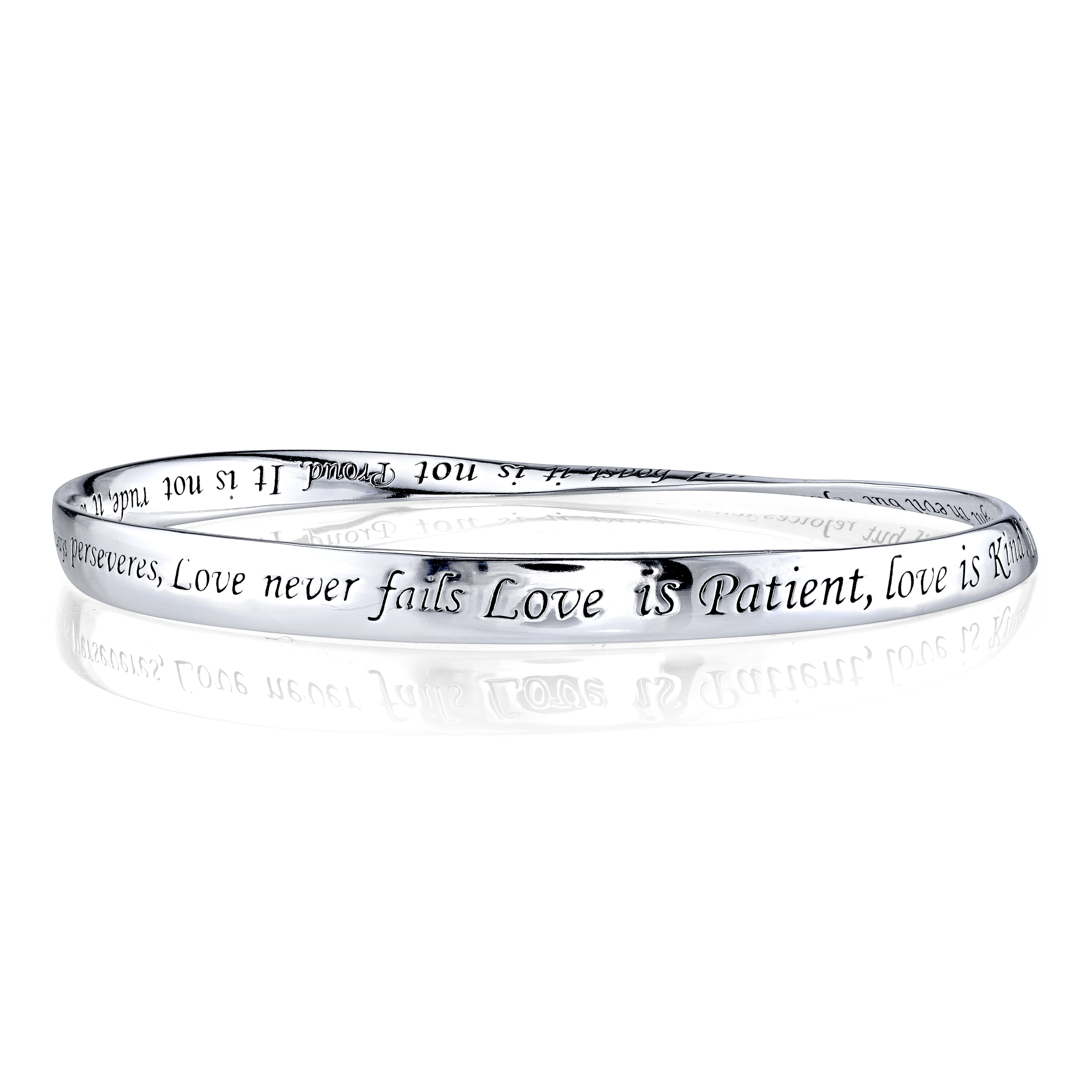 Online Sterling Silver Love Is Patient Kind Twisted Sterling Silver Love Is Patient