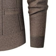 thumbnail image 6 of safuny Men's Cardigan Regular V-Neck Long Sleeve Buttoned Warm Formal Casual Outerwear Khaki L, 6 of 7