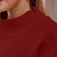 thumbnail image 5 of Byworldtasic Women's Oversized Mock Neck Sweatshirt Turtleneck Pullover Long Sleeve Tops Loose 2026 Outfits with Pocket, 5 of 8