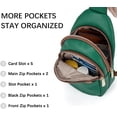 thumbnail image 3 of BZUEPRS Small Sling Bag for Women Leather Crossbody Bags Fanny Pack Chest Bag for Travel., 3 of 15