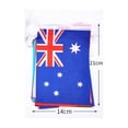 thumbnail image 3 of Paquete de 2 banderines de banderas del mundo para decoración, 48 banderas de tela de doble cara para eventos de fútbol, jardines, bares, fiestas, uso en interiores y exteriores., 3 of 5