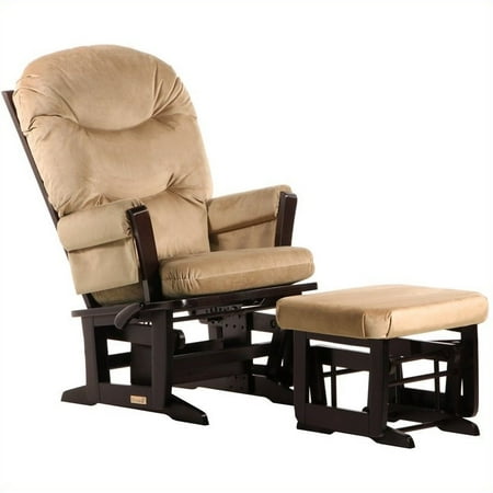 Dutailier 2 Piece Glider Set in Espresso and Light Brown