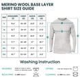 thumbnail image 3 of Merino.tech Men’s Soft 𝗕𝗿𝗲𝗮𝘁𝗵𝗮𝗯𝗹𝗲 Lightweight Merino Wool Base Layer Long Sleeve Thermal Shirt and Hiking Socks Bundle, 3 of 8