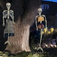 thumbnail image 4 of Life Size Halloween Skeleton, Posable Mermaid Skeleton, Realistic Halloween Outdoor Decorations with Scary Mermaid Bones, Lightweight Plastic Material, Halloween Prop Decor, 4 of 9