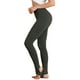 thumbnail image 1 of AllegK Leggings De Mujer Pantalones De Estribo De CintuElástiDe Color Sólido Gris oscuro XXL, 1 of 6