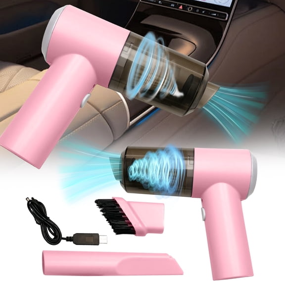 JOGZMZ Cordless Handheld Vacuum, 9000Pa Strong Suction, 50 Mins Wireless, Portable for Car & Home Cleaning, Mini USB Rechargeable, Lightweight for Pet Hair, Father's Day Gift