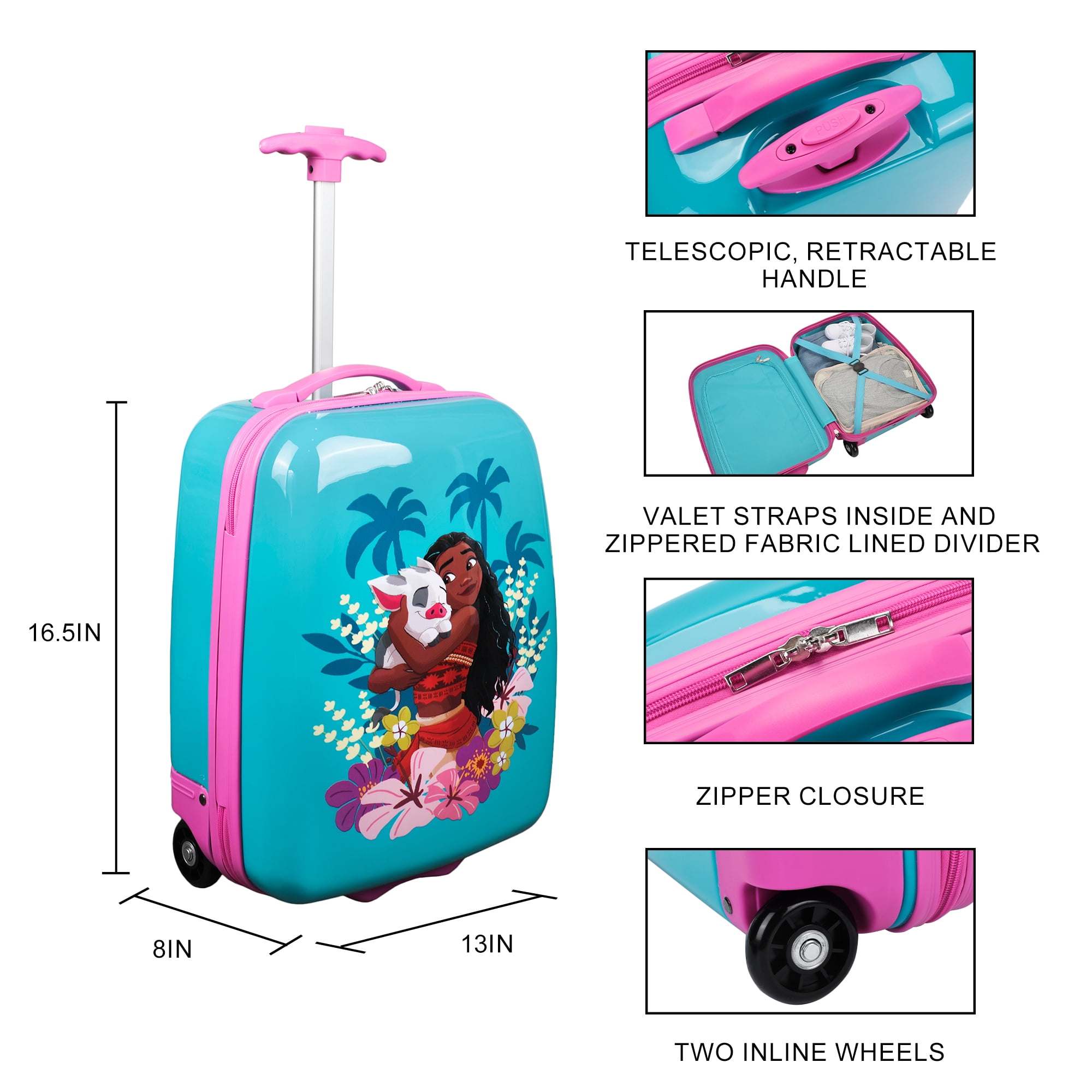 Moana Favorite Character Kids' 16.5" Hardside Luggage