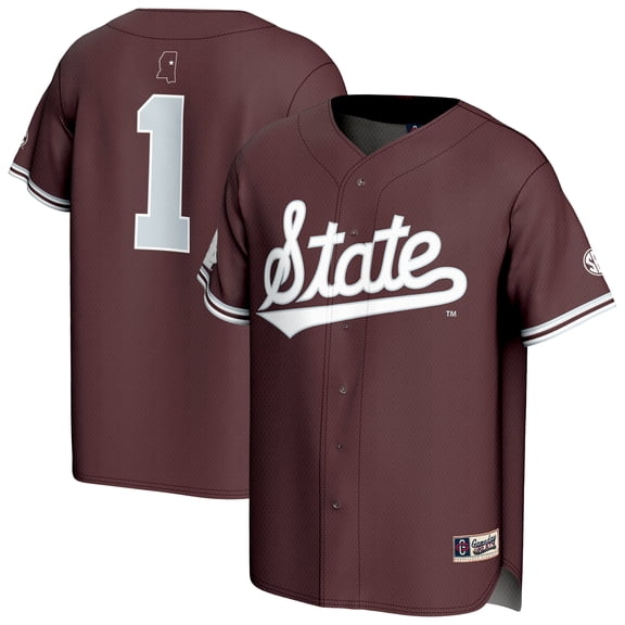 Youth GameDay Greats Maroon Mississippi State Bulldogs Lightweight Collegiate Baseball Fashion Jersey