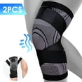 thumbnail image 3 of Huryfox Knee Brace 2-Pack, Adjustable Compression Sleeves with Side Support for Running, Workout, Active Sports - Men & Women (Grey, XL), 3 of 9