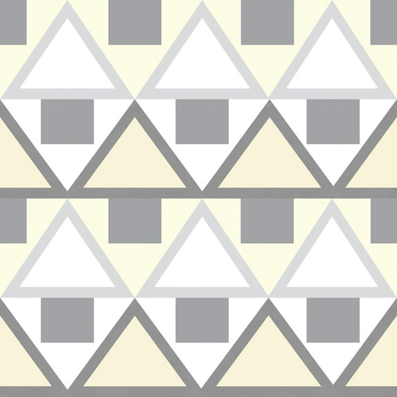 Aelfie Grey Madaket Geometric Peel & Stick Wallpaper