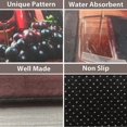 thumbnail image 4 of Red Wine Kitchen Rugs and Mats 2 Piece Set Washable Kitchen Mats 17"x47"+17"x30"(Wine), 4 of 6