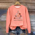 thumbnail image 1 of Pisexurs Hauts pour Femmes en Liquidation, Chandail Décontracté à Manches Longues pour Femmes, Col Rond, Vacances, Noël, Imprimé, Mignon, Ample, 1 of 3
