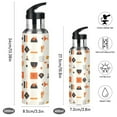 thumbnail image 2 of Yayeee 20oz Insulated Water Bottle Double Wall Stainless Steel with Flip Straw Lid, Minimalist Geometric Pattern, 2 of 7