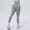 Grey, variant on Women's High Waist Seamless Yoga Pants, Lifting Washed Workout Leggings, Soft Stretch Fitness Running Pants Blue S