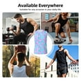 thumbnail image 7 of Bixox Men's Purple Dragon Scales Printed Shirt Sleeveless Fitness Tank Top-Large, 7 of 7
