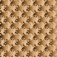 thumbnail image 1 of Ahgly Company Machine Washable Indoor Square Transitional Yellow Orange Area Rugs, 7' Square, 1 of 1