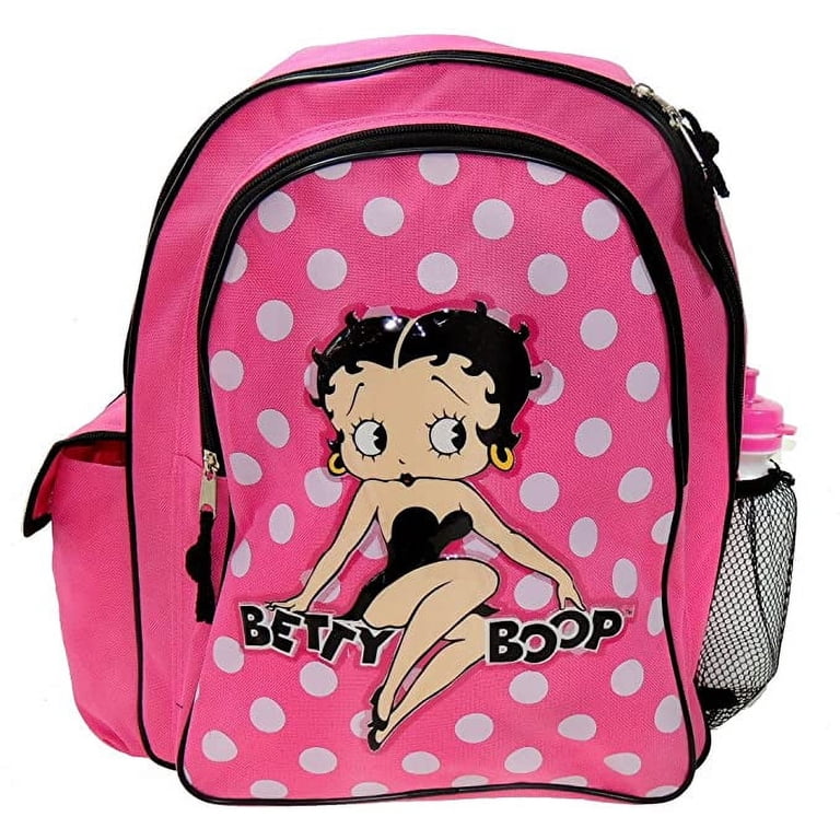 betty boop mini backpack kid (mini) black light weight Child zipper pockets Makes a great back to school gift for girls and boys ages 3+ Betty Boop Backpack