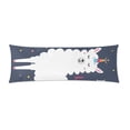 thumbnail image 2 of ABPHOTO Llama I Choose to Be a Unicorn Body Pillow Covers Pillowcase Throw Pillows 20x60 inch, 2 of 2