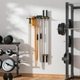 thumbnail image 3 of Gym Home Storage Rack, Multi-Purpose Heavy Duty Rack for Resistance Bands, Jump Ropes, Lifting Belt, Fitness Bands, Barbells, Home Gym Accessories Hanger with 8 Hooks, 3 of 5