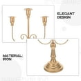 thumbnail image 7 of FOMIYES Decorative Golden Iron Candle Stand with Vintage Charm for Indoor Home Decor, 7 of 7