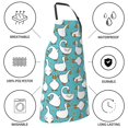 thumbnail image 5 of Goofa Cartoon Funny Goose Printed Waterproof Apron 33" Chef Aprons for Men Heavy Duty Chemical Work Apron Adjustable Bib Apron, 5 of 9