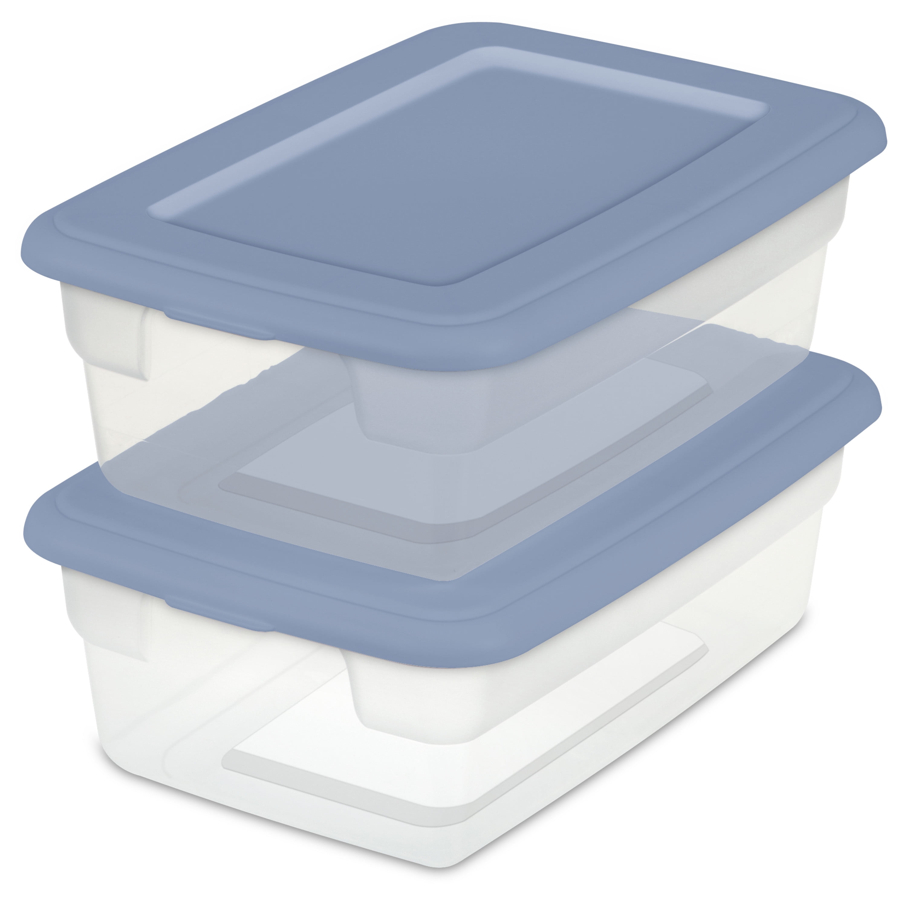 Sterilite Storage Box - Marine Blue/Clear, 1 Piece - Fry's Food Stores