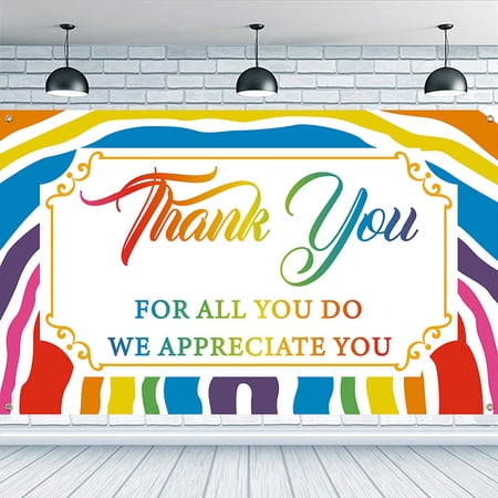 1pc Polyester Hanging Banner Sign Rectangle Party Decoration Supplies Celebration Backdrop Word 110x180cm for DIY