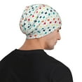 thumbnail image 5 of Naloa Colorful Geometric Soft Beanie Hat, Knit Beanie Daily Beanie in Fine Knit for Women Men Winter Travel, Outdoor, 5 of 7
