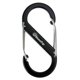 thumbnail image 3 of 10x Hebilla de escalada en forma de S de aleación de aluminio EDC Equipo de supervivencia al aire libre (negro), 3 of 6