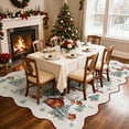thumbnail image 2 of Wonnitar Christmas 8x10 Area Rug for Living Room, Beige Washable Rug Non Slip, Soft Christmas Tree Santa Claus Holiday Decor Carpet for Bedroom Kids Room Dining Room, 2 of 9