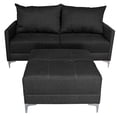 thumbnail image 4 of Sala Esquinera Modular El Bazar Store Montana Gris oxford 170x155 cm, Tela Lino nacional, Love seat y taburete, 4 of 7