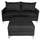 thumbnail image 4 of Sala Esquinera Modular El Bazar Store Montana Gris oxford 170x155 cm, Tela Lino nacional, Love seat y taburete, 4 of 7