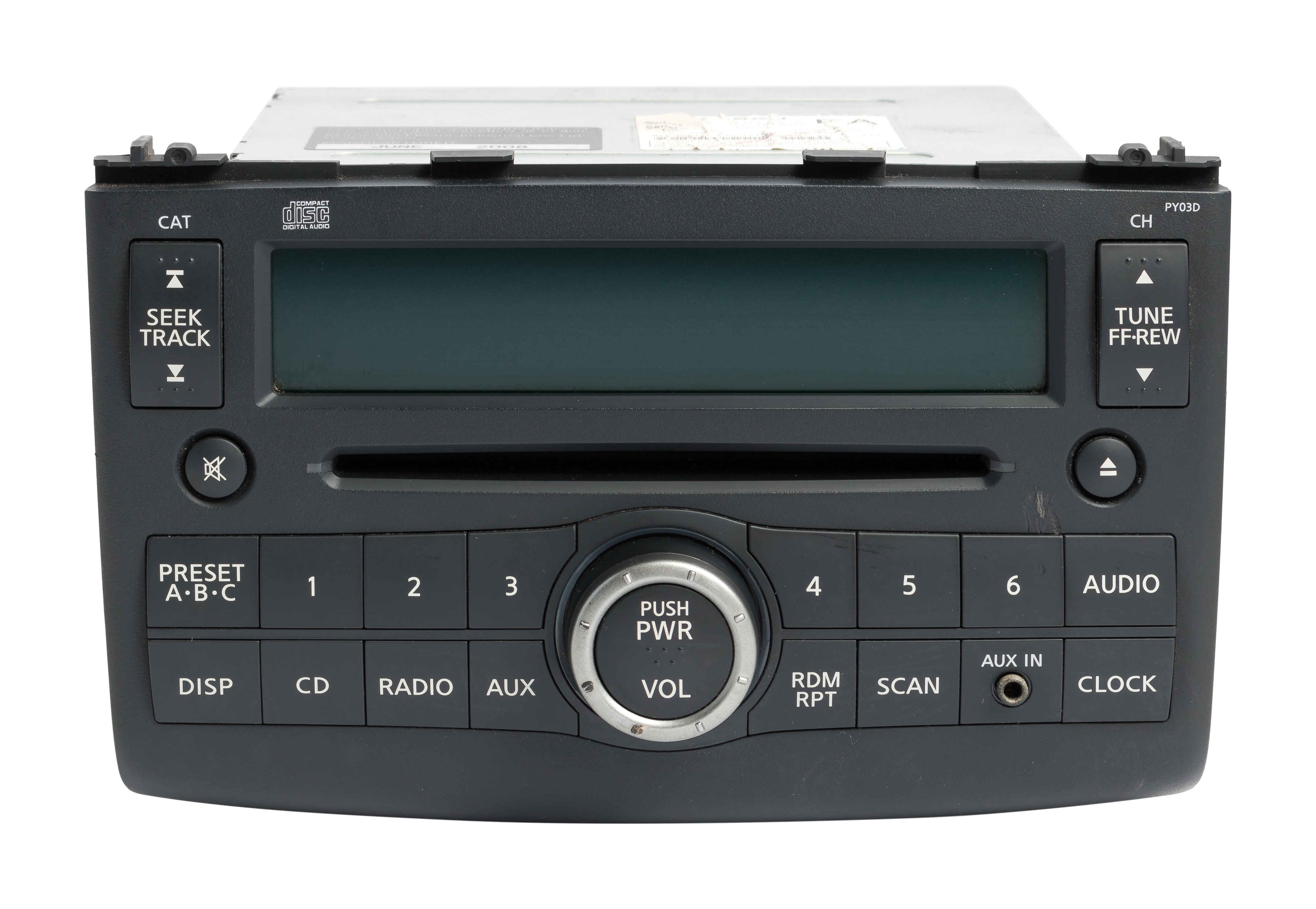 Restored 2008 Nissan Rogue AM FM Radio Receiver & Aux w Single-Disc CD Player 28185-JM000 (Refurbished)