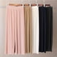 thumbnail image 4 of Qarigey Pantalones sueltos para mujer, cintura alta, plisados, largos de verano, pantalones sueltos para mujer, pantalones casuales de Color Prendas para la parte inferior del cuerpo Rosado, 4 of 6