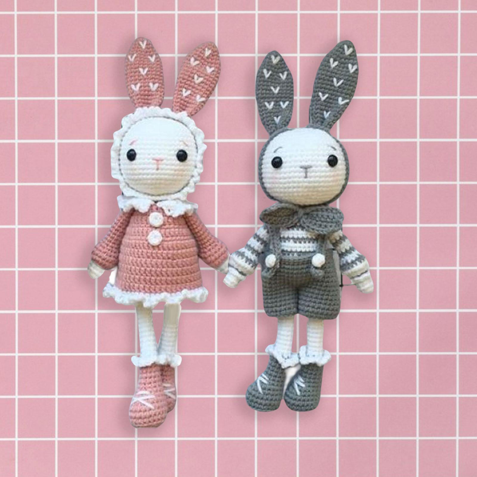 Pink Rabbit Crocheted Stuffed Animals – Spark Mercantile